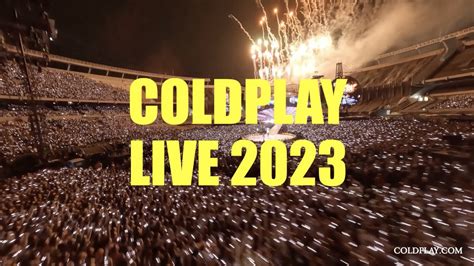 coldplay tour 2023 youtube