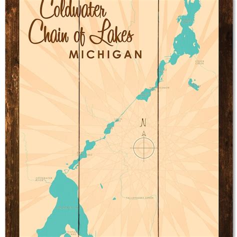 Coldwater Chain Of Lakes Map