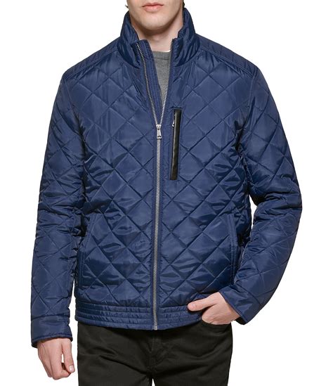 cole haan diamond quilted leather jacket