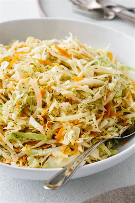 cole slaw with olive oil and vinegar