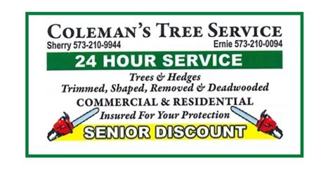 coleman's tree service missouri