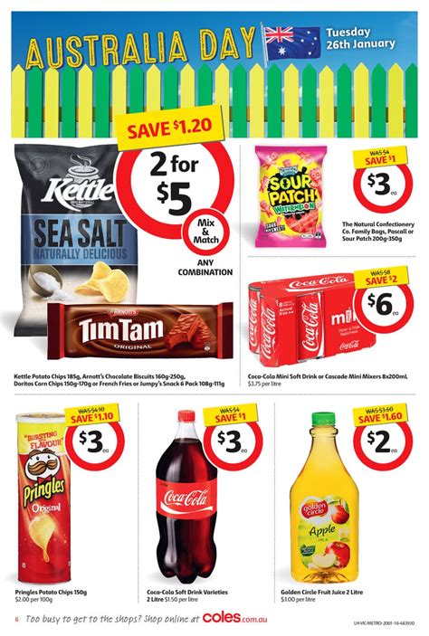 coles australia day products