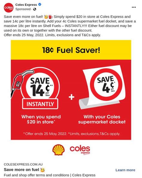 coles express fuel offers