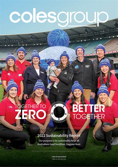 coles group sustainability report 2022
