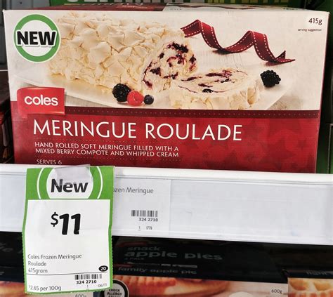 Coles Meringue Roll