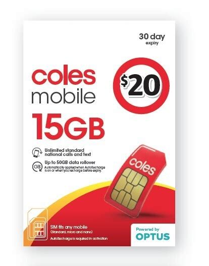 coles mobile send replacement sim card