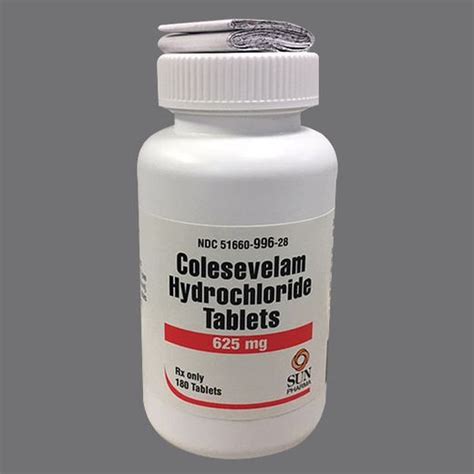 colesevelam 625 mg tablet