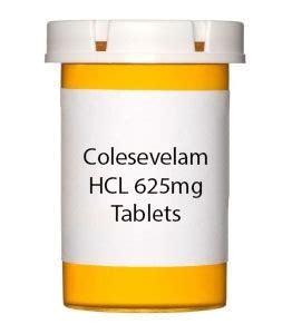 colesevelam hcl 625mg tablets