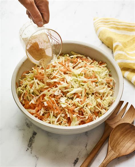 coleslaw dressing made with vinegar and sugar