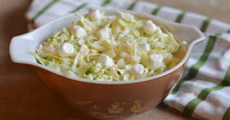 coleslaw with pineapple and marshmallow