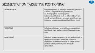 Colgate Toothpaste Demographics