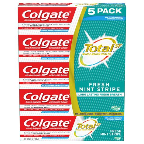colgate total fresh mint stripe toothpaste