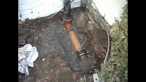 Collapsed Drain Pipe Under House