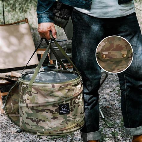 collapsible camping trash can