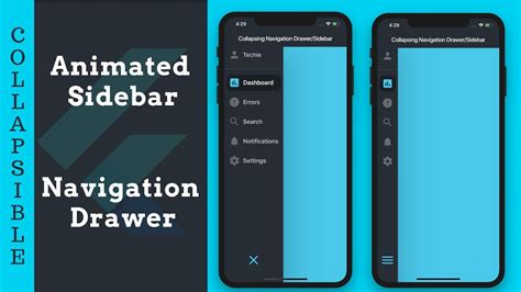 Collapsible Sidebar In Flutter