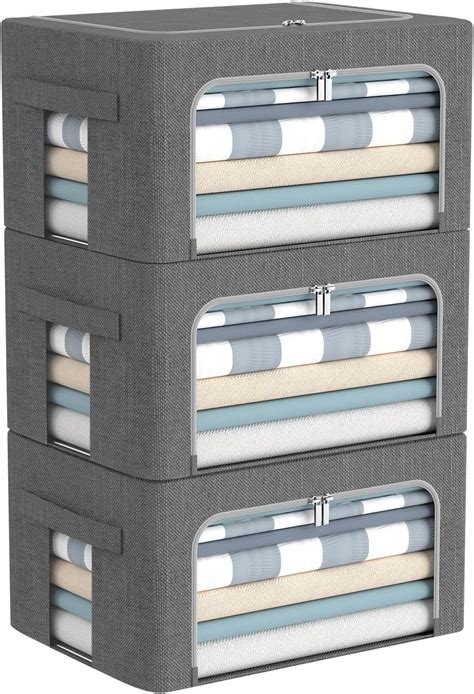 Collapsible Storage Bins With Clear Window