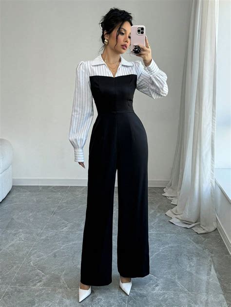 Collar Jumpsuit Style