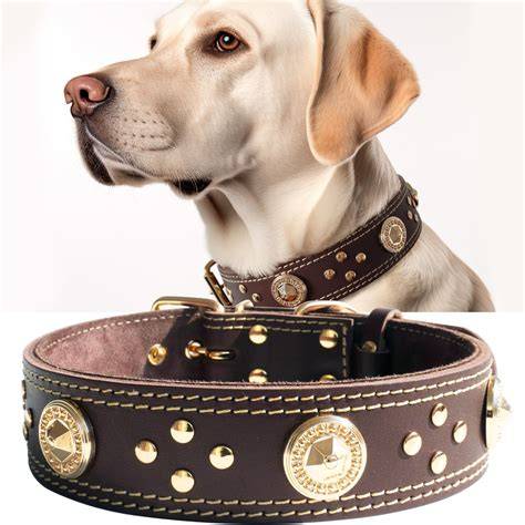 Collar de cuero para perro marrón 67569743 BUY HANDMADE GOODS at