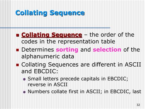 Collating Sequence Definition Computer Science