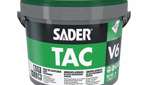 Colle Sader Tac V6 6kg Sol Acrylique Hautes Performances SADER