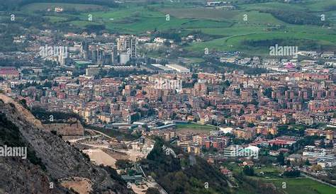 Colleferro Italy Aerial View Of , One Of The Most Polluted Cities