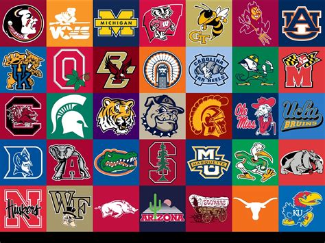 college football logos and names