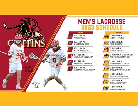 college lacrosse schedule 2023