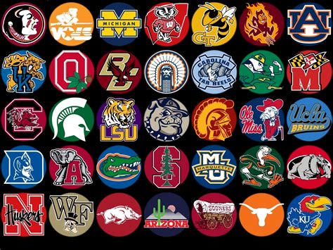 college teams logos football