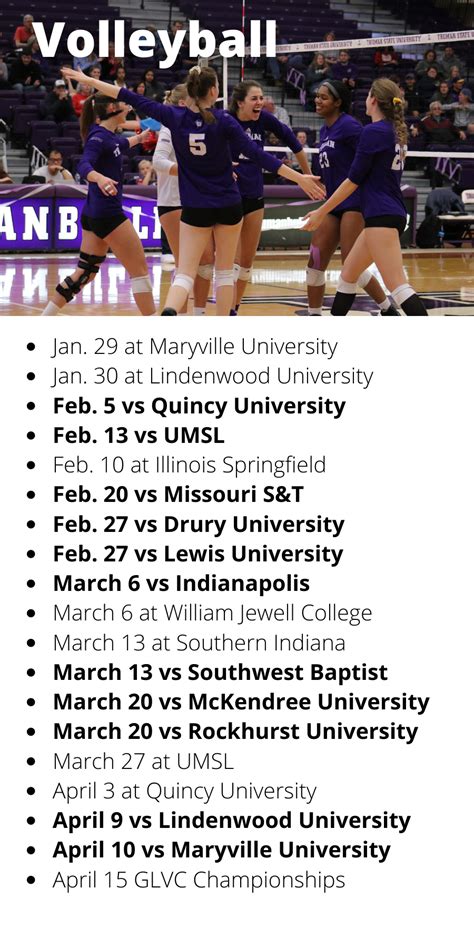 college volleyball schedule today
