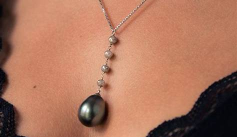 Collier perles diamants Antiquités Julie SchonGrandin