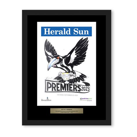 collingwood 2023 premiership frame