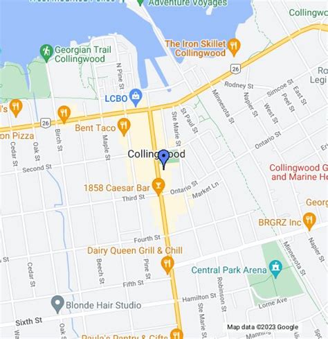 collingwood ontario google maps