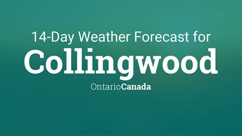 collingwood ontario weather forecast