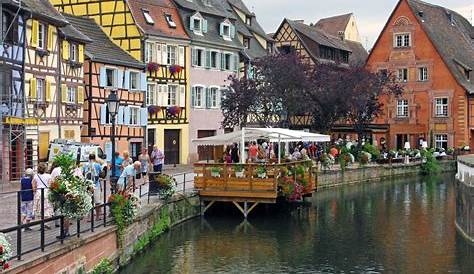 Colmar old town in France editorial photography. Image of