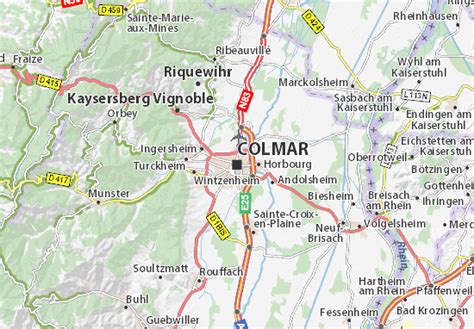 colmar et ses environs carte