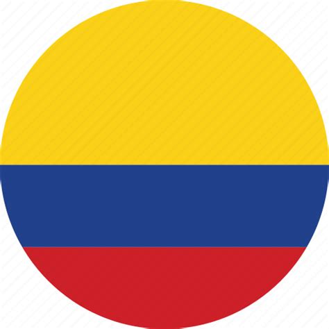 colombia flag circle