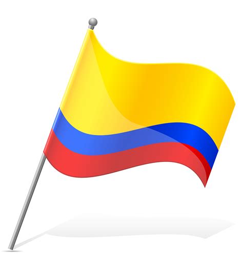 colombia flag with symbol