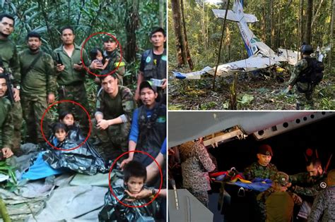 colombia kids survive plane crash