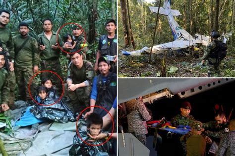 colombia plane crash children survived