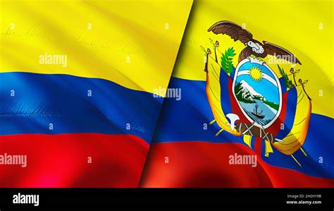 colombia vs ecuador flag
