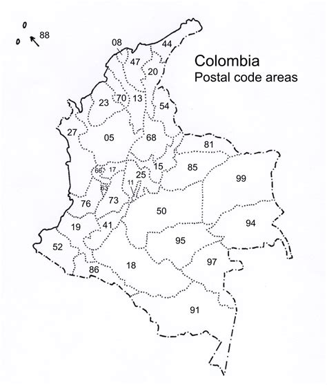 colombia zip codes