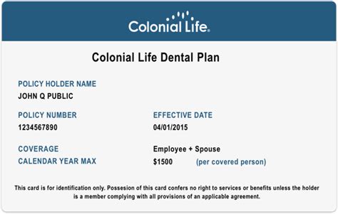 colonial health dental insurance