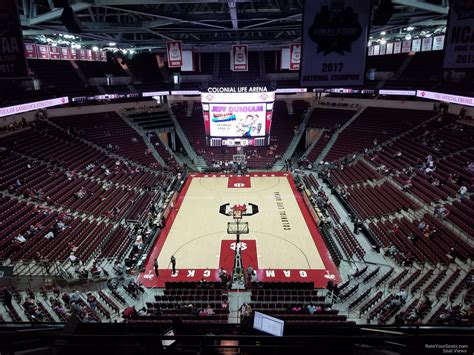 colonial life arena seating view