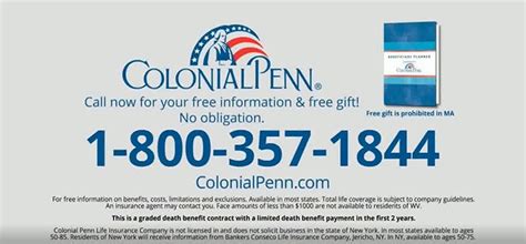 colonial penn burial insurance rates