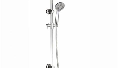 Colonne De Douche Sans Robinetterie Carree Chromee Quarelo