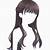 color anime hair female png