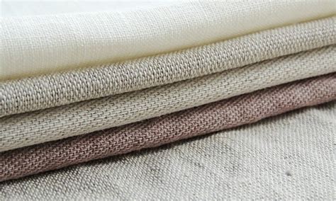 COTTON/LINEN FABRIC (2/10s x 2/10s, 510gsm) , Bleached, RFD