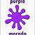 color purple in spanish