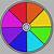 color wheel art challenge template