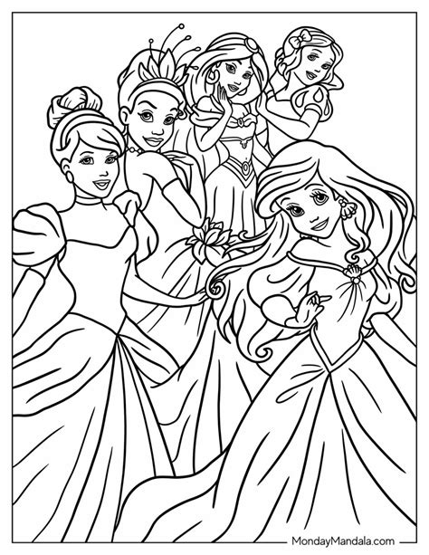 Color A Princess Printable